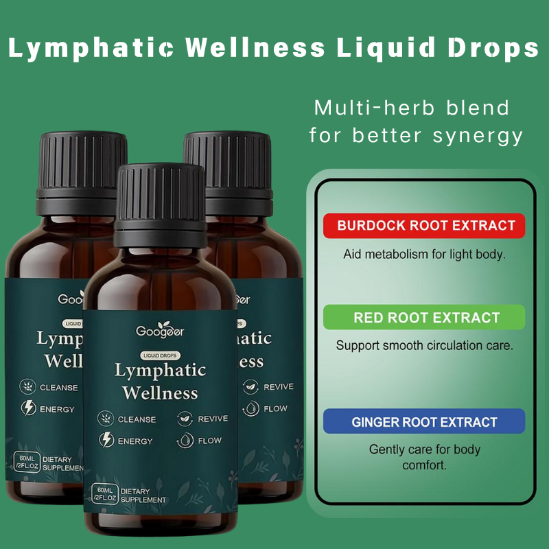 Herbal Wellness For You - 60ml Lymphatic Support Liquid Drops Natural