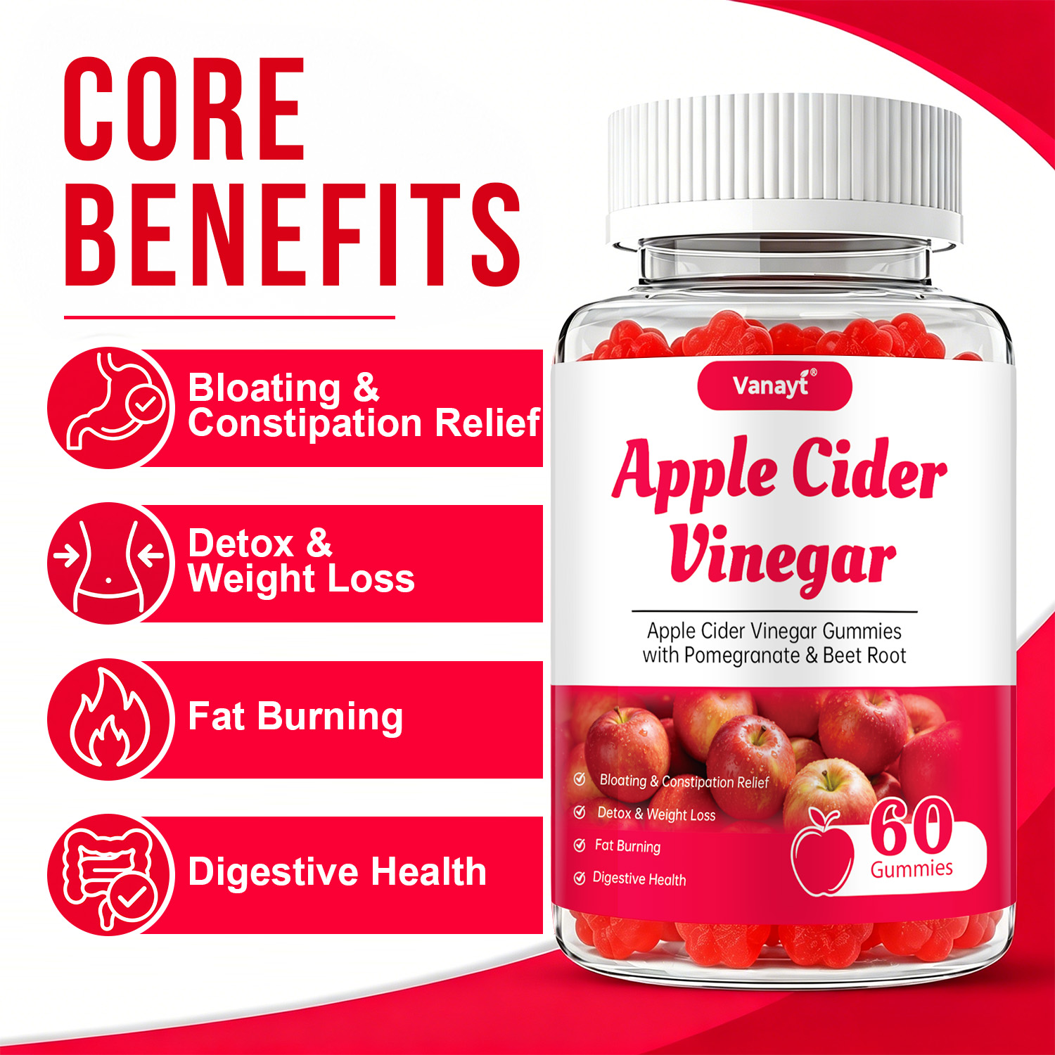 Apple Cider Vinegar Gummies wi - đánh giá và giá Herbal Wellness For You