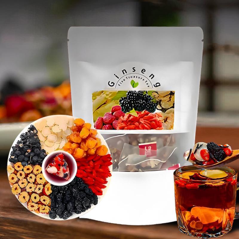 Ginseng Five Treasure Tea Natu - đánh giá và giá Herbal Wellness For You