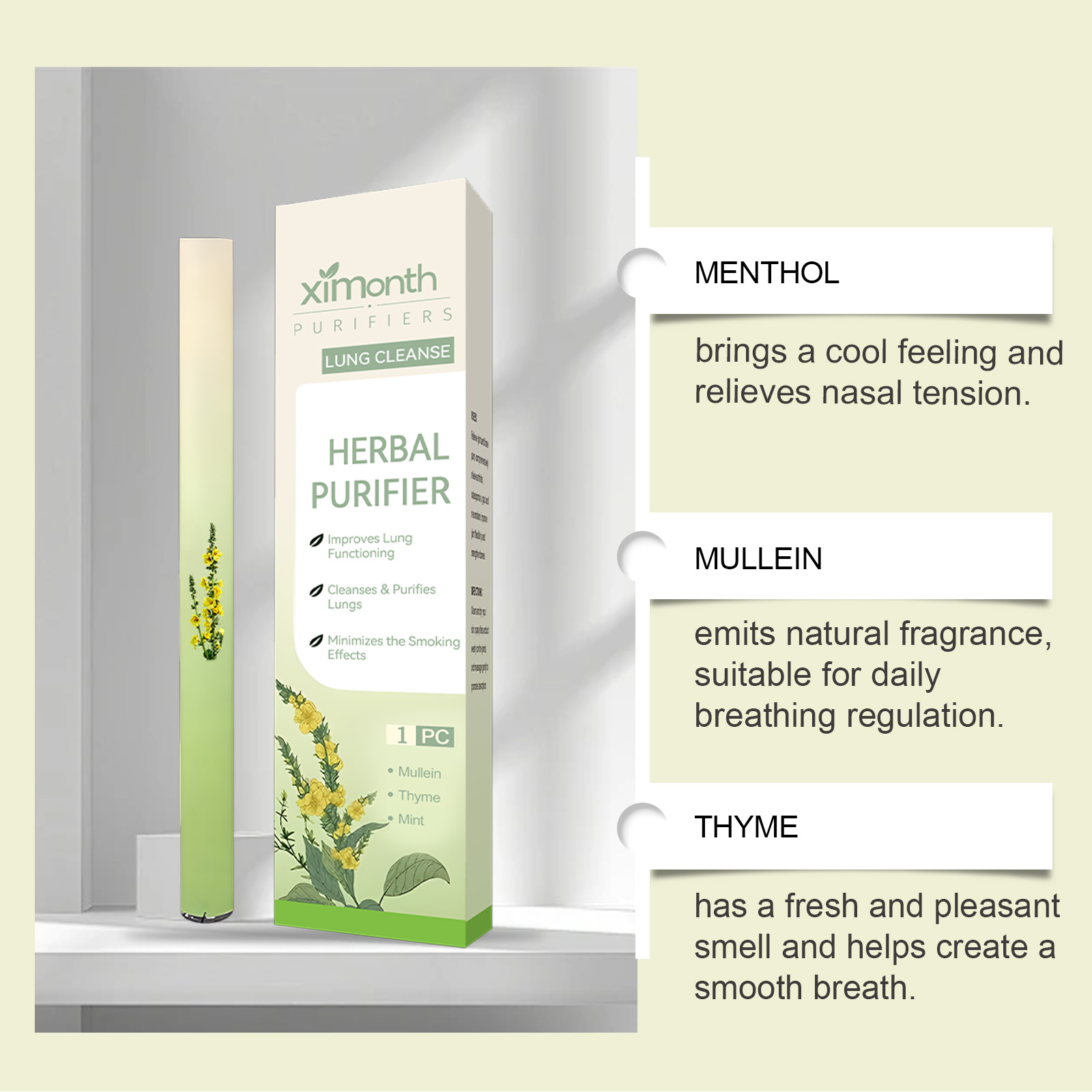 Natural Herbal Breathing Stick - đánh giá và giá Herbal Wellness For You