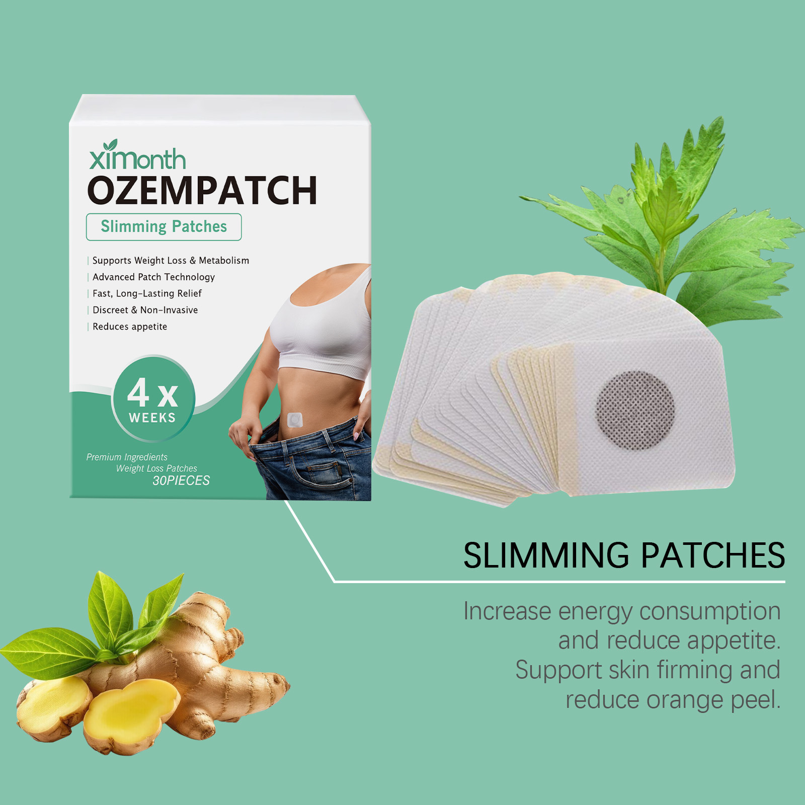Ximonth Body Shaping Patches I - đánh giá và giá Herbal Wellness For You